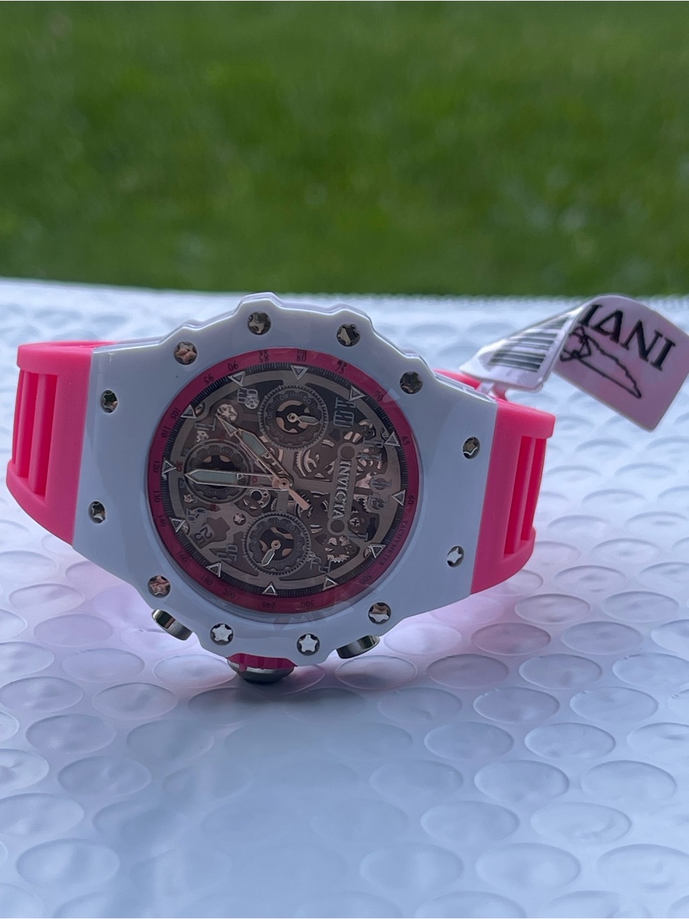Invicta Racing Apexium Unisex Watch - 41mm, Pink (69620) - Picture 4 of 12